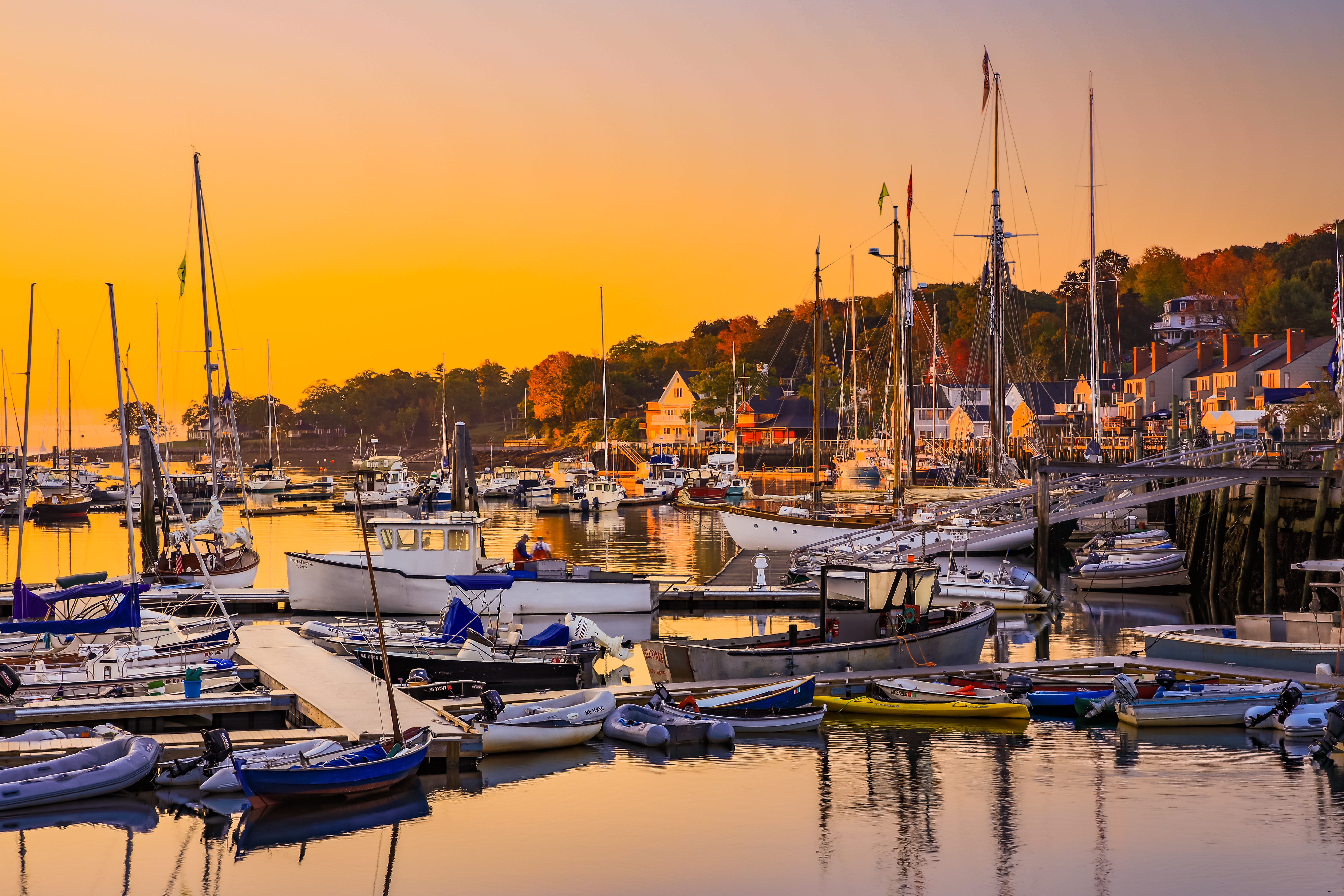 Camden Harbour, Camden, Maine.